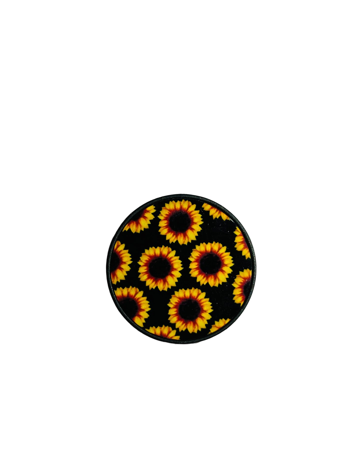 Black Sunflower Phone Grip