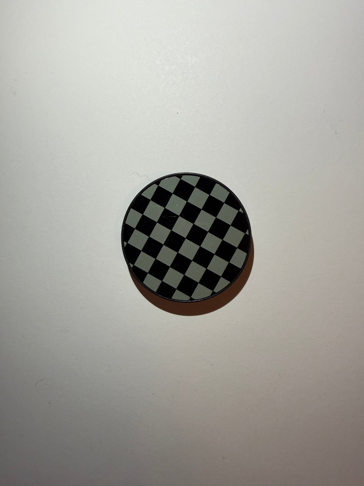Gray Checkers Phone Grip