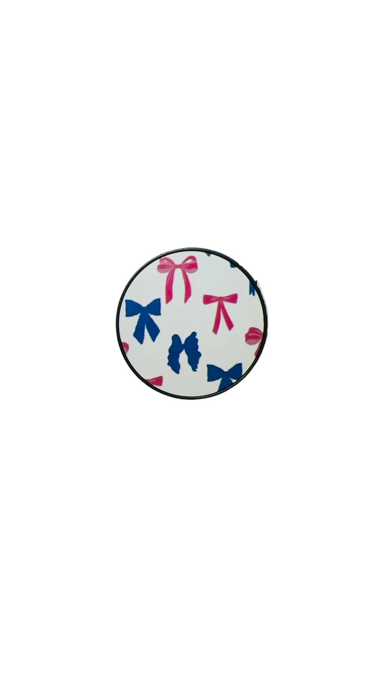 Pink Blue Bows Phone Grip