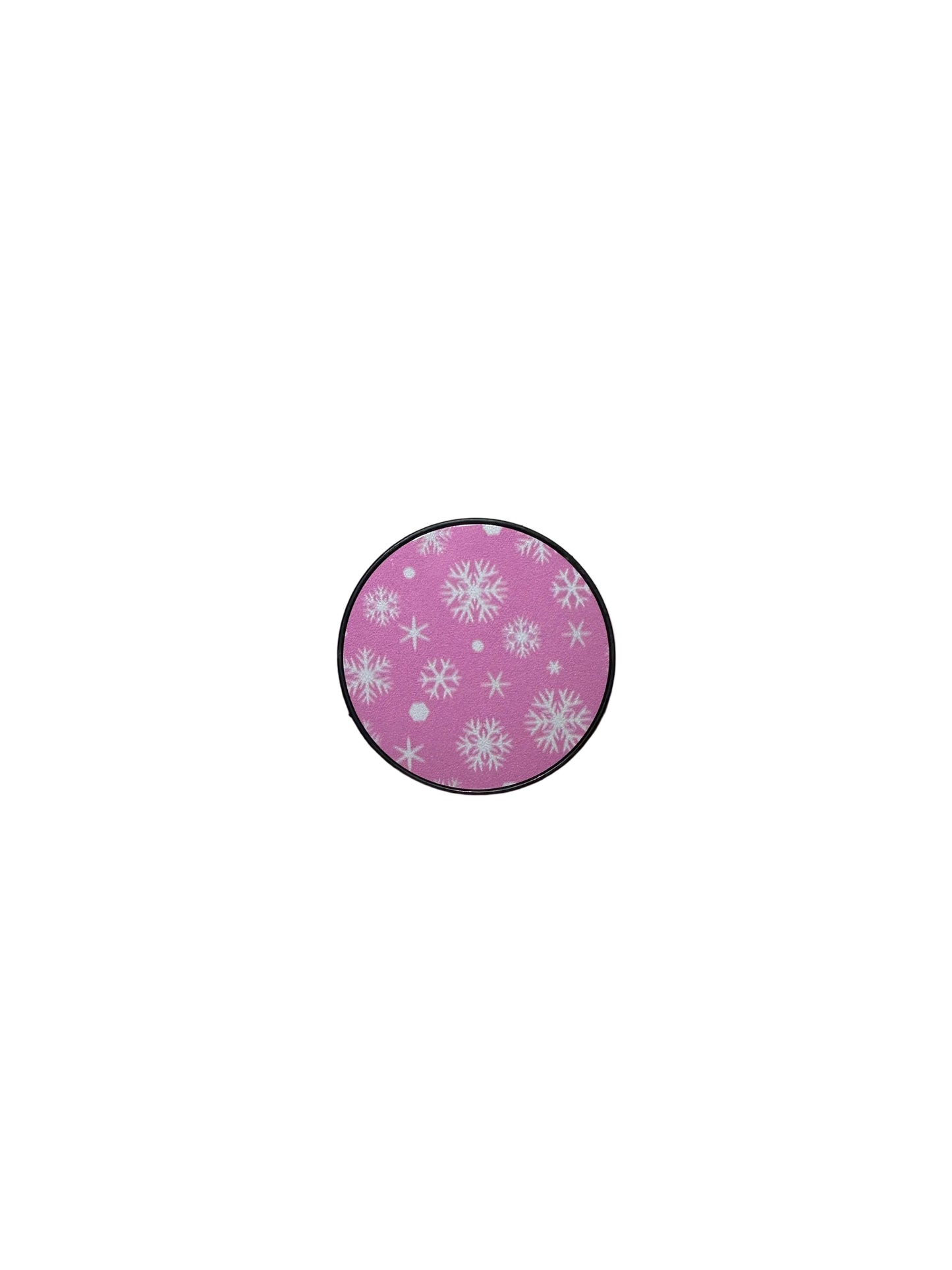 Pink Snowflake Phone Grip