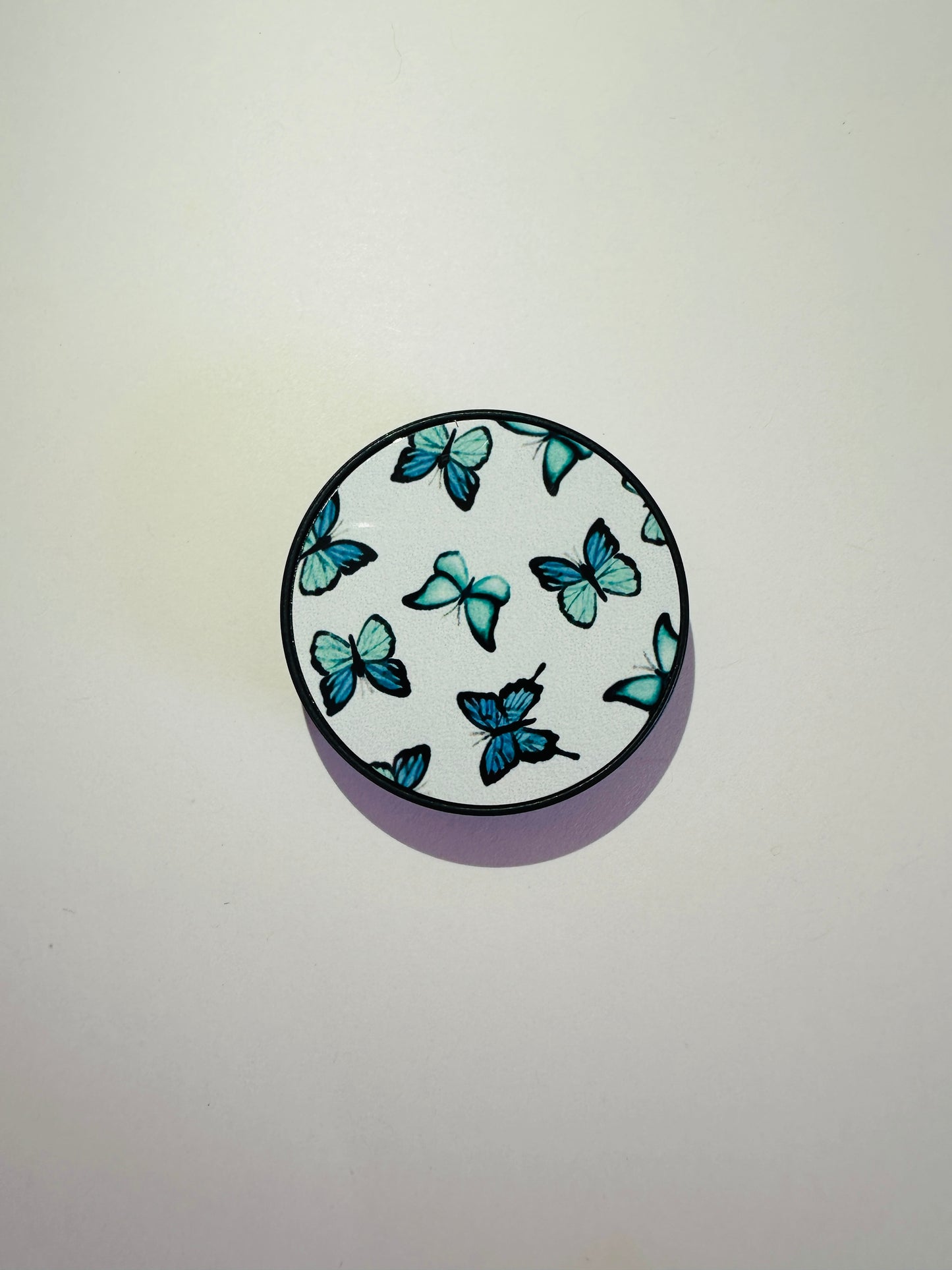 Teal Butterflies Phone Grip