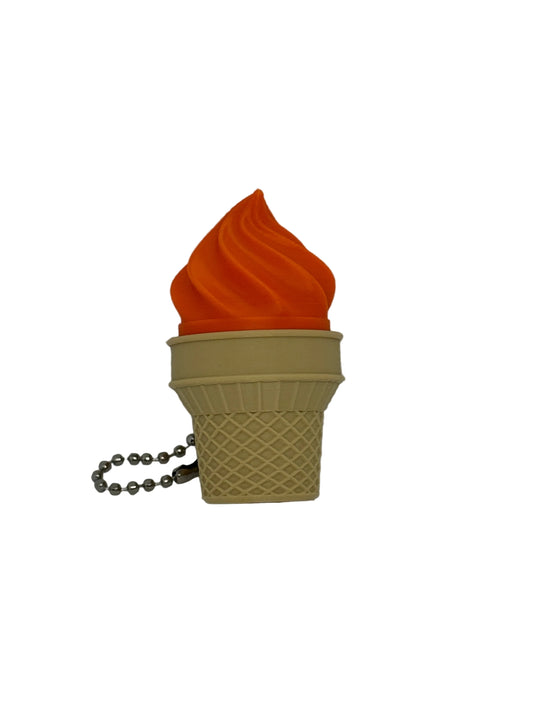 Ice Cream Cone Keychain Clicker