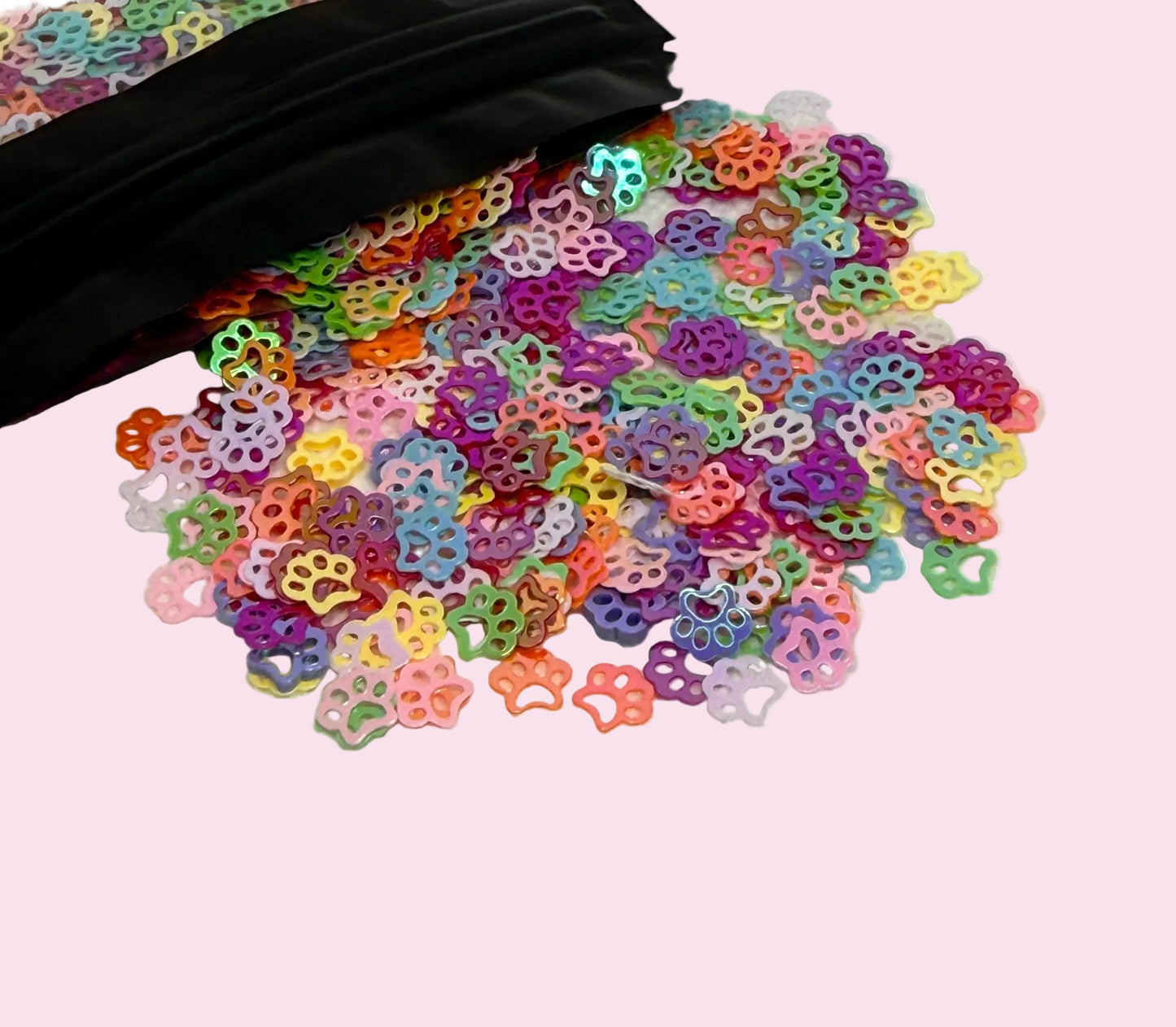 Rainbow Holographic Chunky Paw Prints