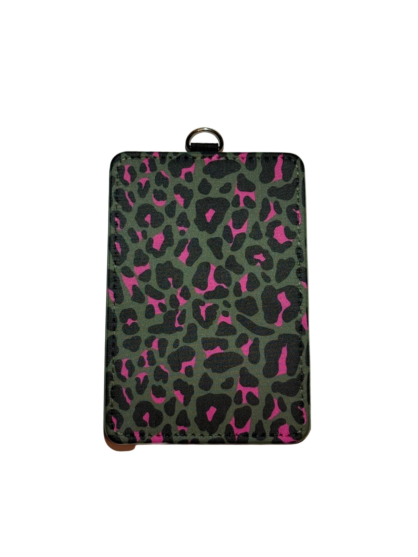 Pink leopard Id Card Holder