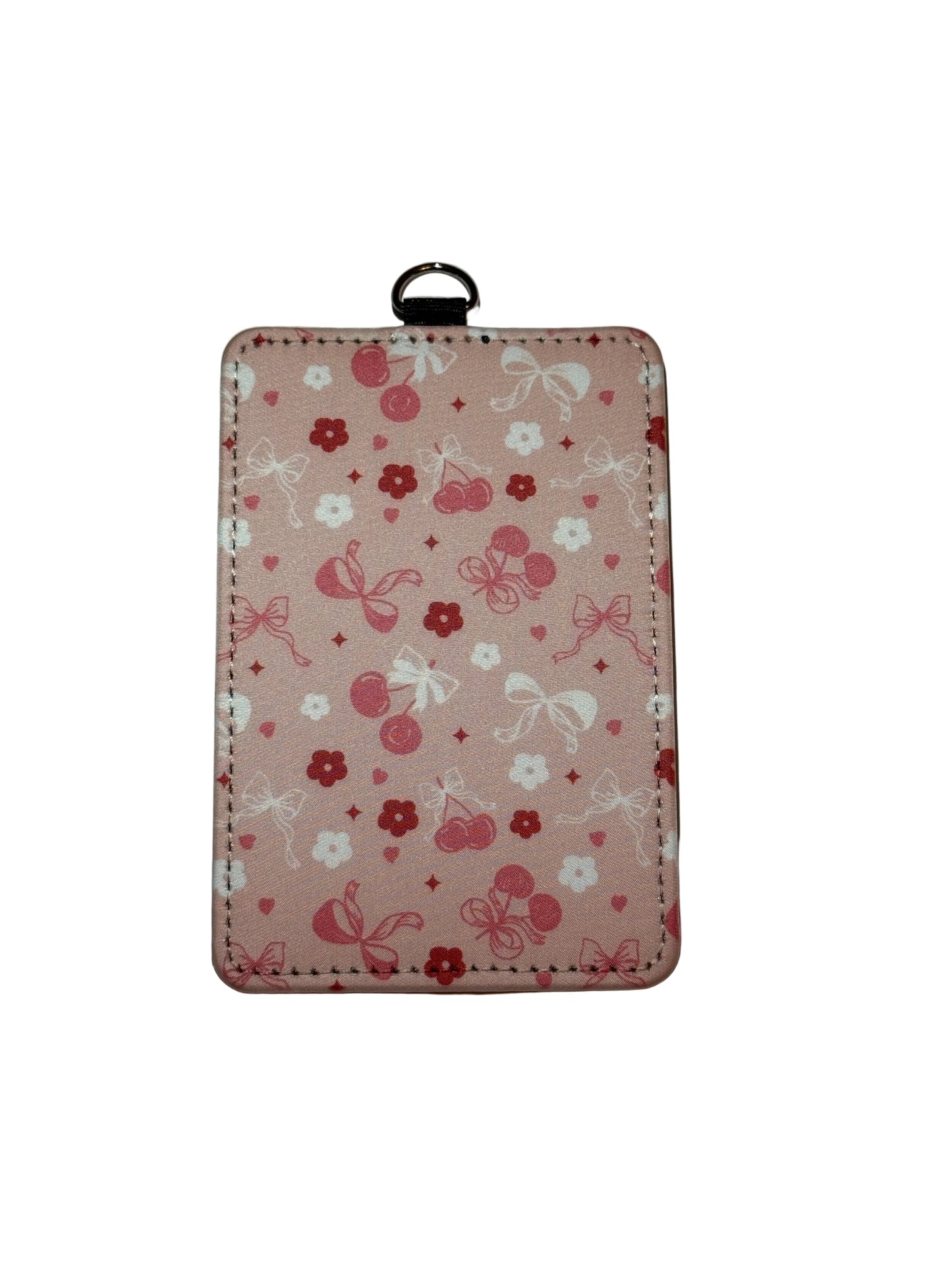 Floral Coquette Id Card Holder