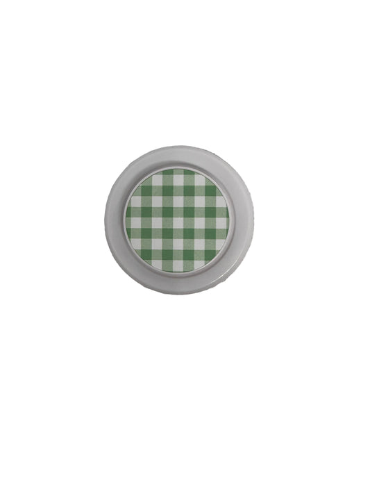 Green Tea Gingham MagSafe Phone Grip