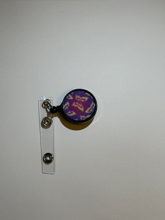 Blue Aura Butterflies Badge Reel