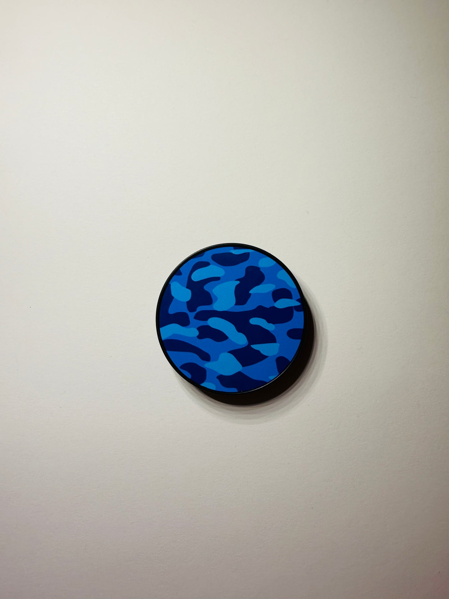 Crazy Blue Camo Phone Grip