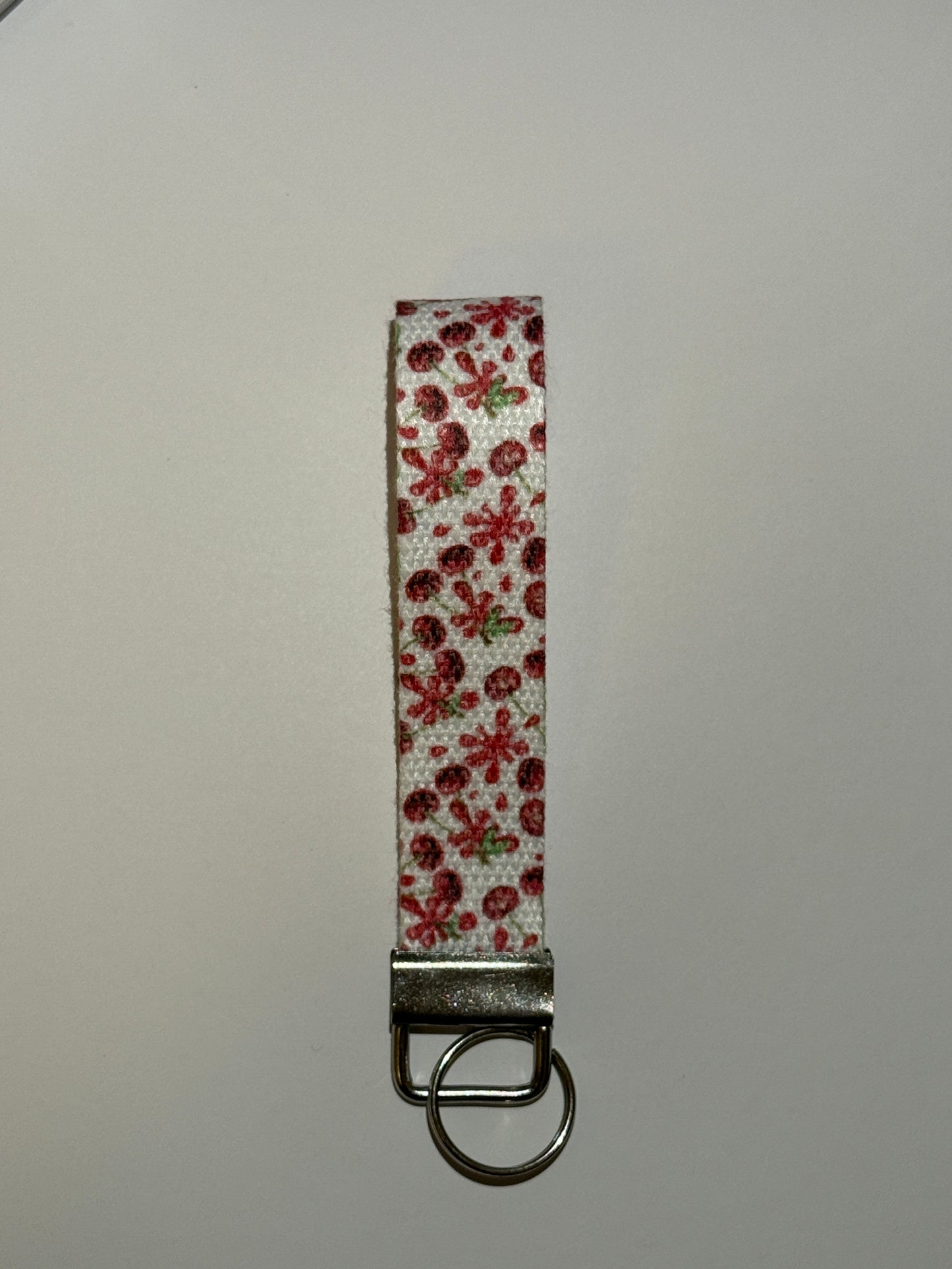 Cherry Splash Wristlet Keychain