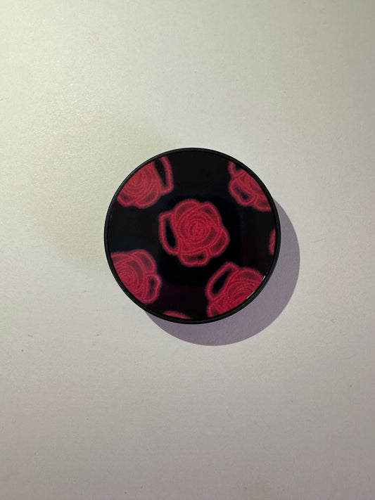 Neon Rose Phone Grip