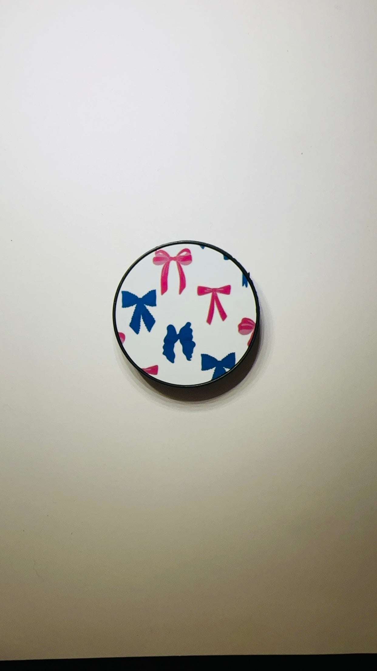 Pink Blue Bows Phone Grip