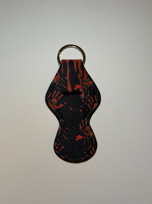 Red Drip Hands Chapstick Holder