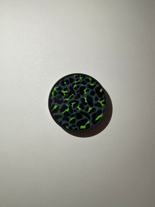 Green Leopard Phone Grip