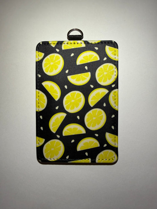 Tangy Lemons Id Card Holder
