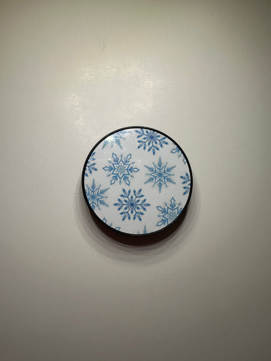 Blue Snowflake Phone Grip