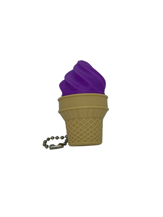 Ice Cream Cone Keychain Clicker