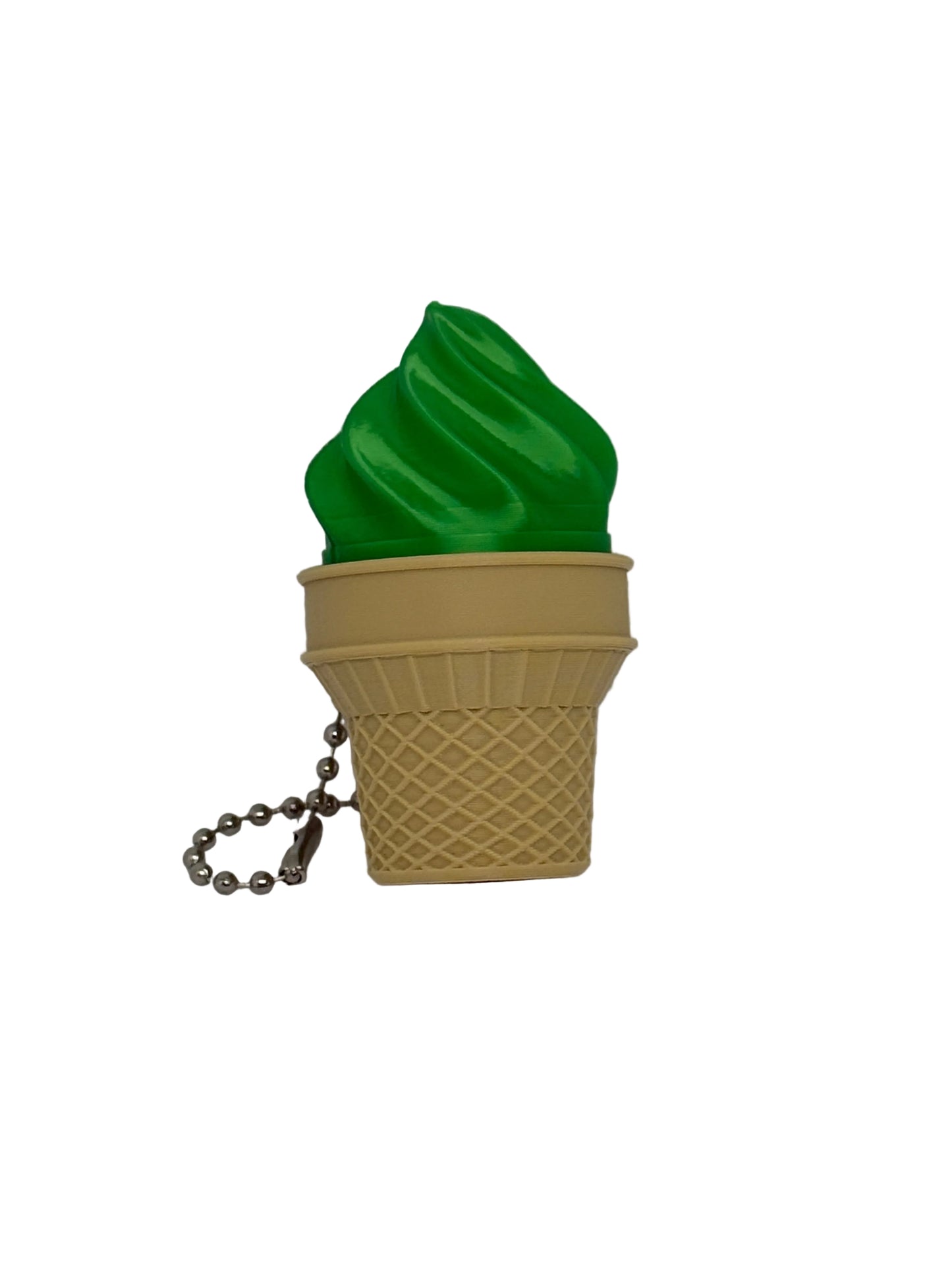 Ice Cream Cone Keychain Clicker
