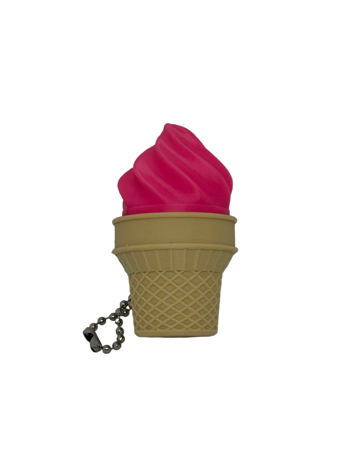 Ice Cream Cone Keychain Clicker