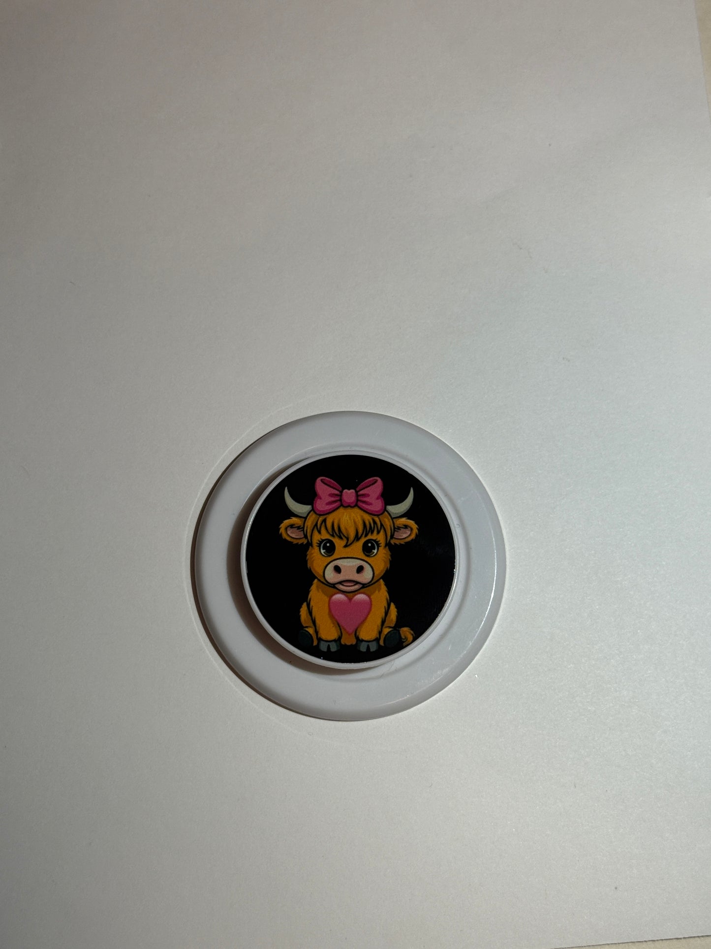 New!! V-Day Highland Cow MagSafe Phone Grip