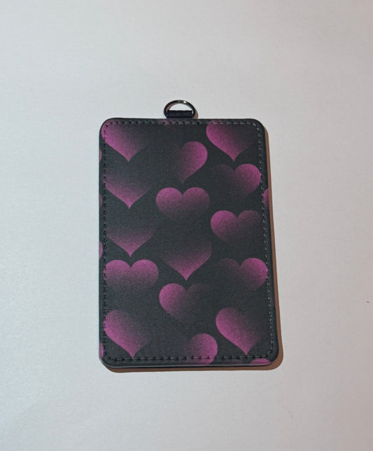 Ombré Hearts Id Card Holder