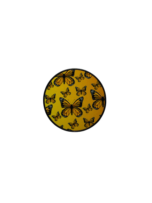 Orange Butterflies Phone Grip