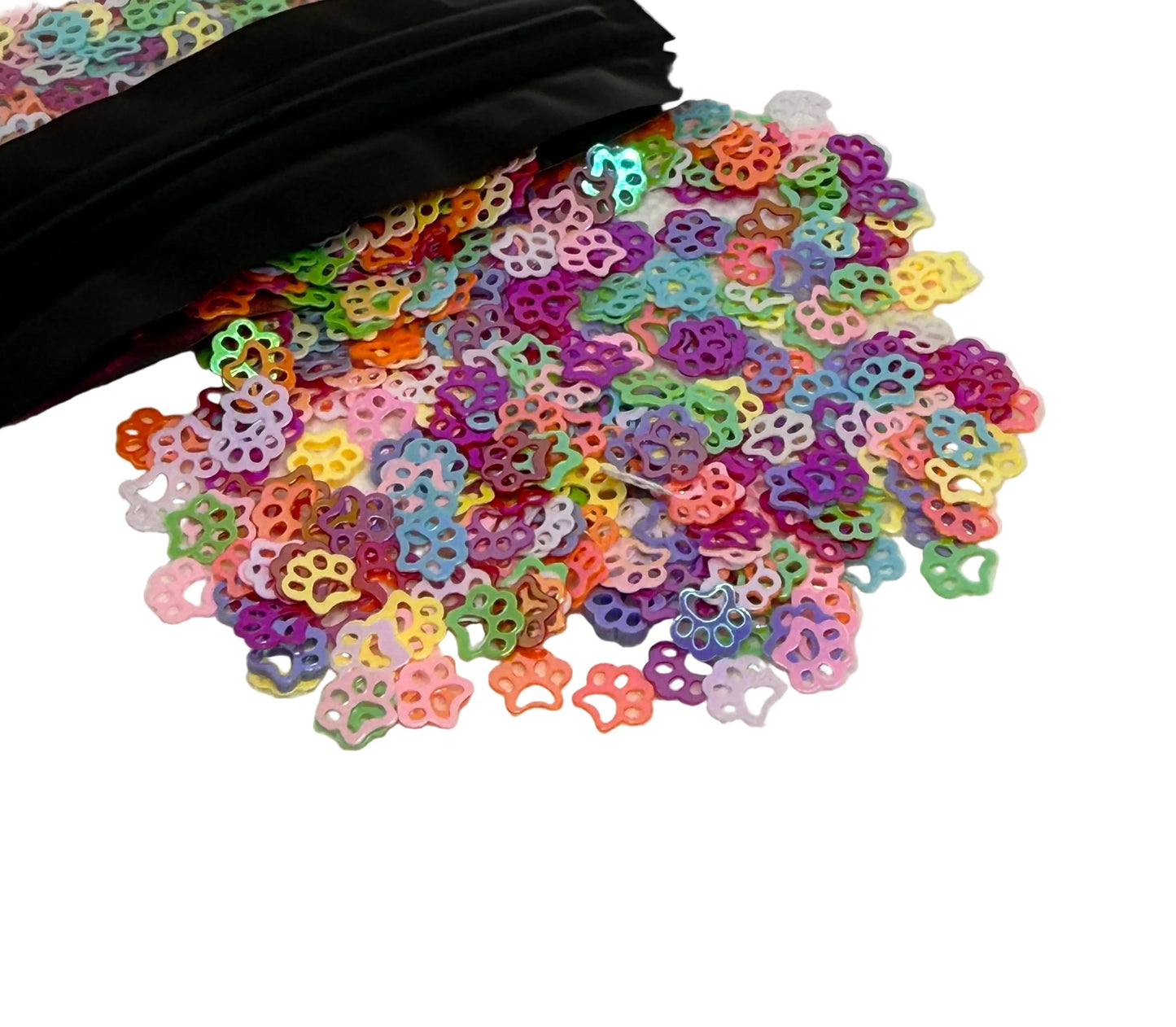 Rainbow Holographic Chunky Paw Prints