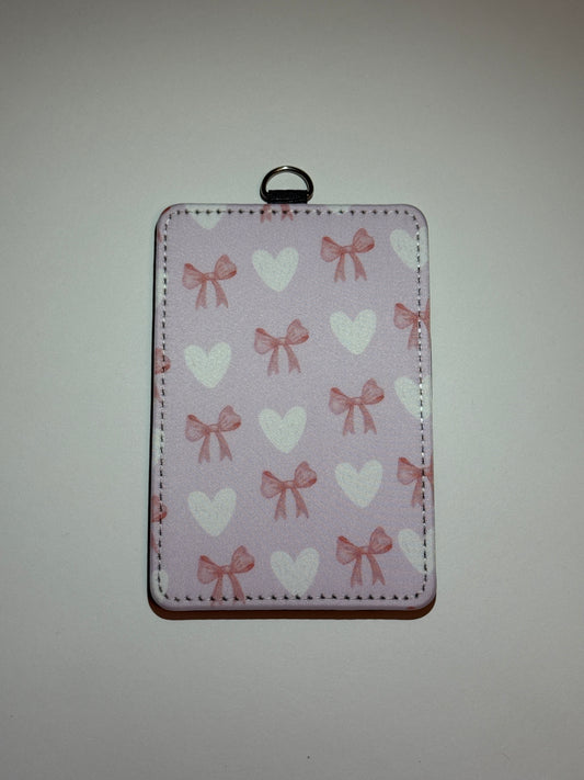 Bows & Hearts Id Card Holder
