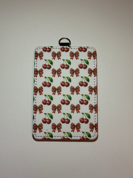 Cherries & Bows Id Card Holder