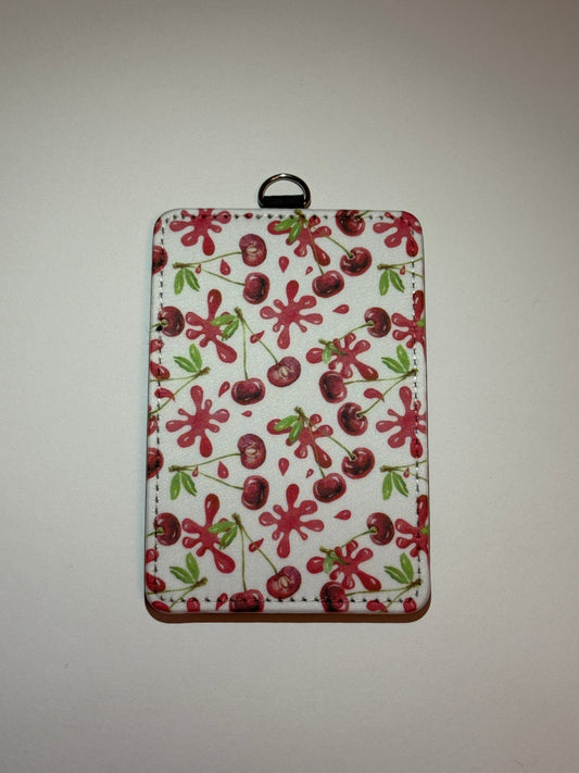 Cherry Splash Id Card Holder