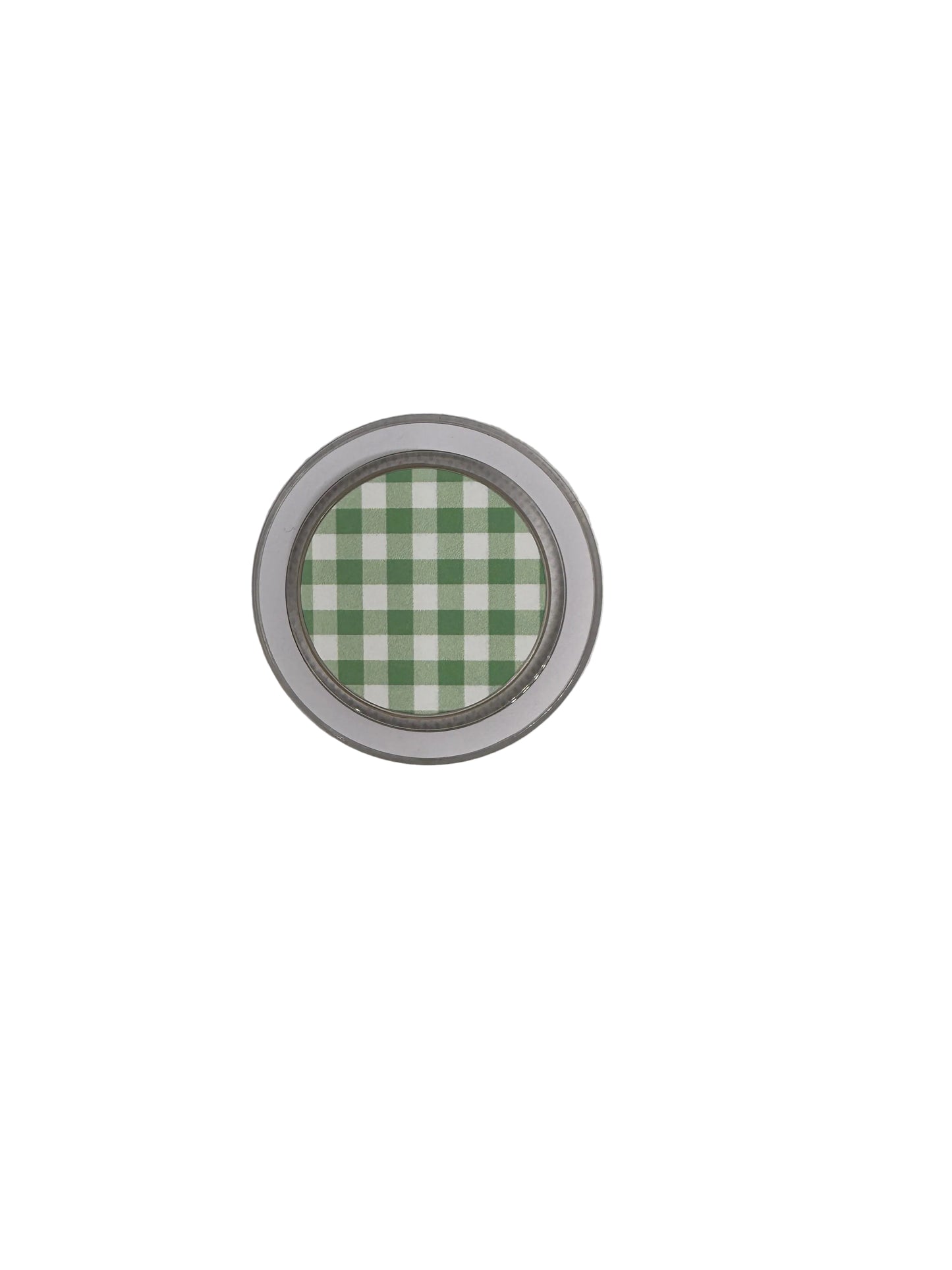 Green Tea Gingham MagSafe Phone Grip